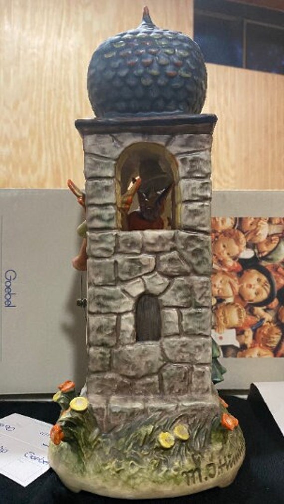 Goebel Hummel Figurine: Call to Worship Musical Clock Tower #441