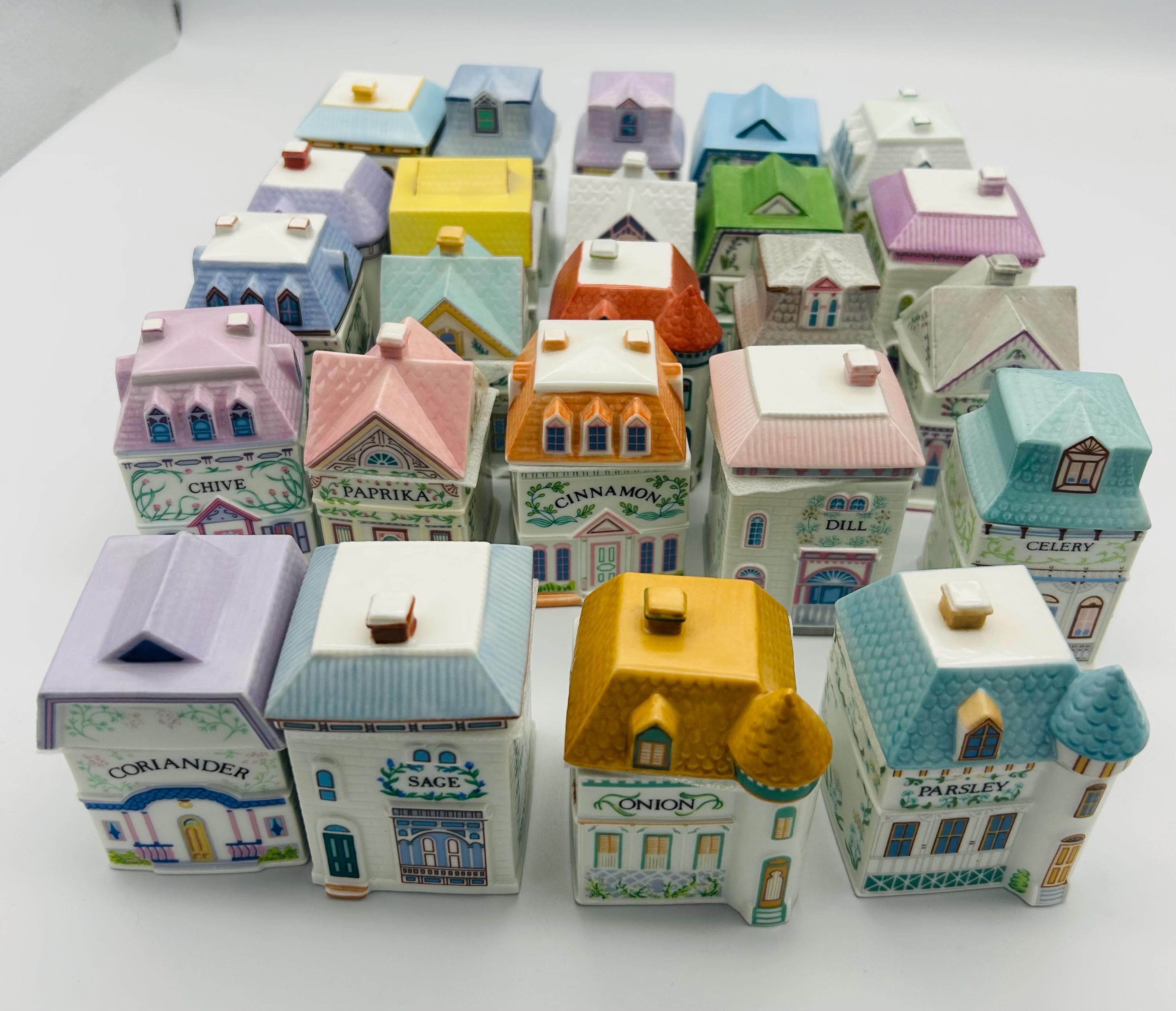 Lenox Spice Village 24 Piece Full Set : Hand-painted Porcelain