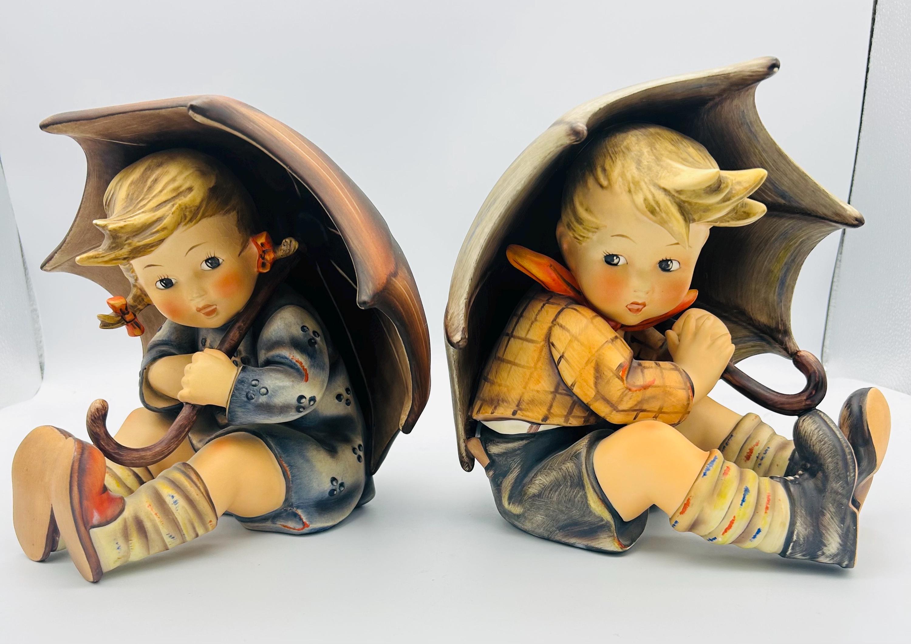 Vintage Hummel Umbrella Boy and Girl Figurine, TMK3 , 8