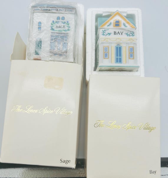 Lenox Spice Village 24 Piece Full Set : Hand-painted Porcelain