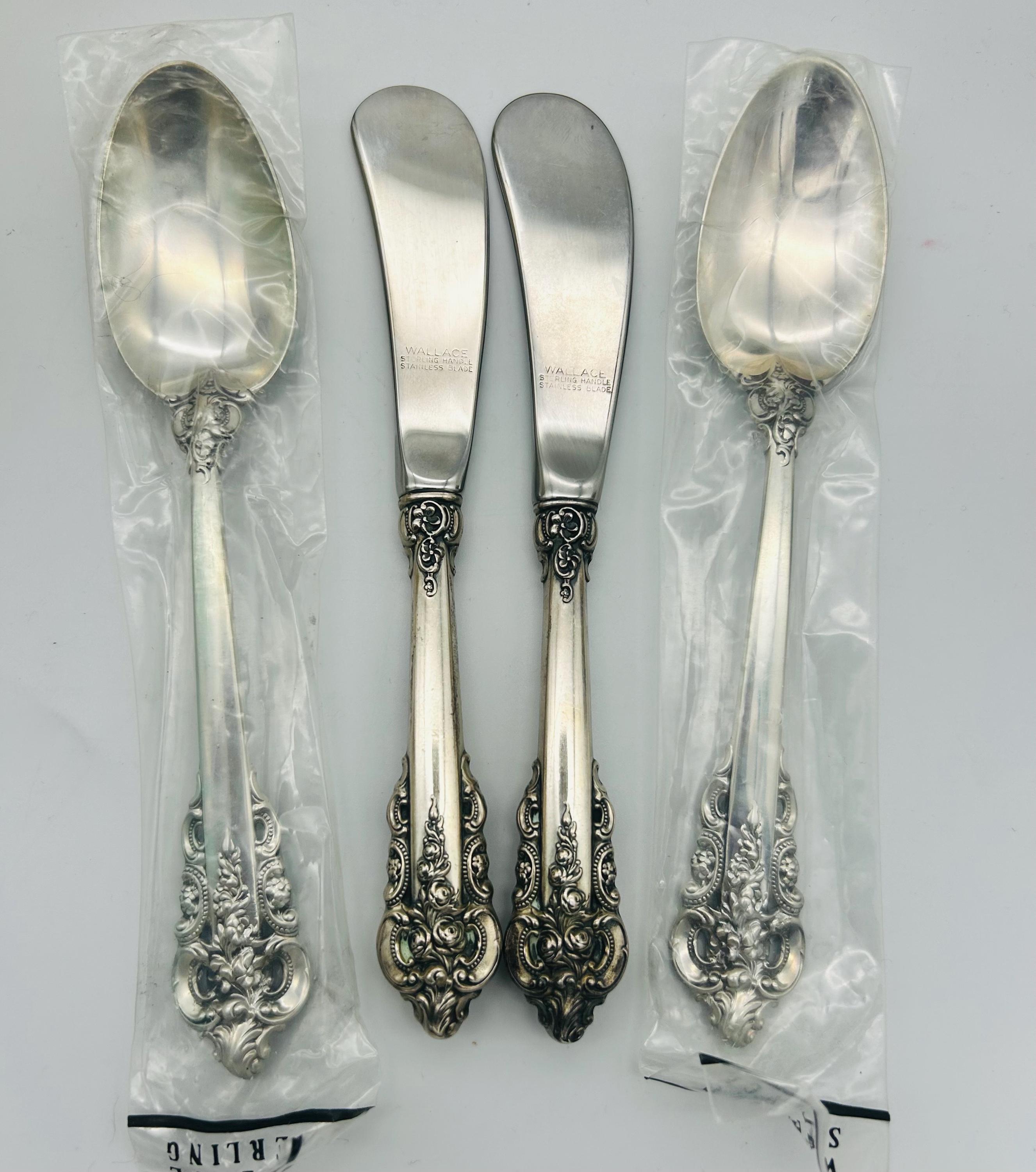 Grande アメリカ　純銀　シルバー　フォーク　スターリングシルバー　Wallace Baroque Service Set Flatware Silver Sterling Wallace by カトラリー(スプーン等)