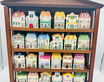 Vintage Lenox Canterbury Crossing Spice Village – Full Set With
