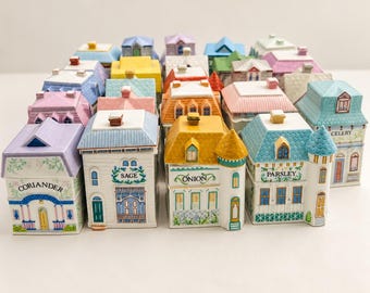 Lenox Spice Village 24 Piece Full Set  : Hand-Painted Porcelain Cottage core