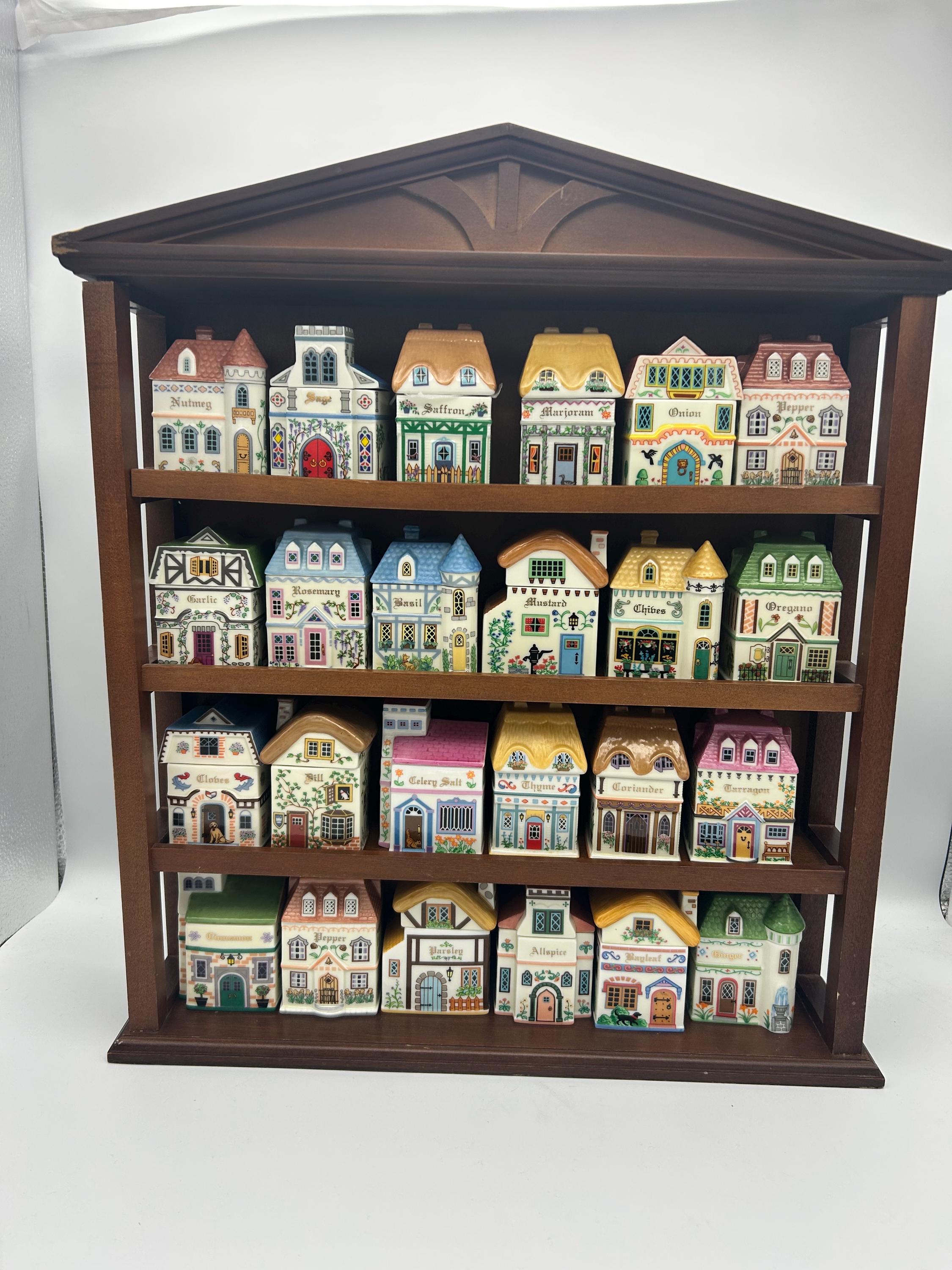 Vintage Lenox Canterbury Crossing Spice Village – Full Set With