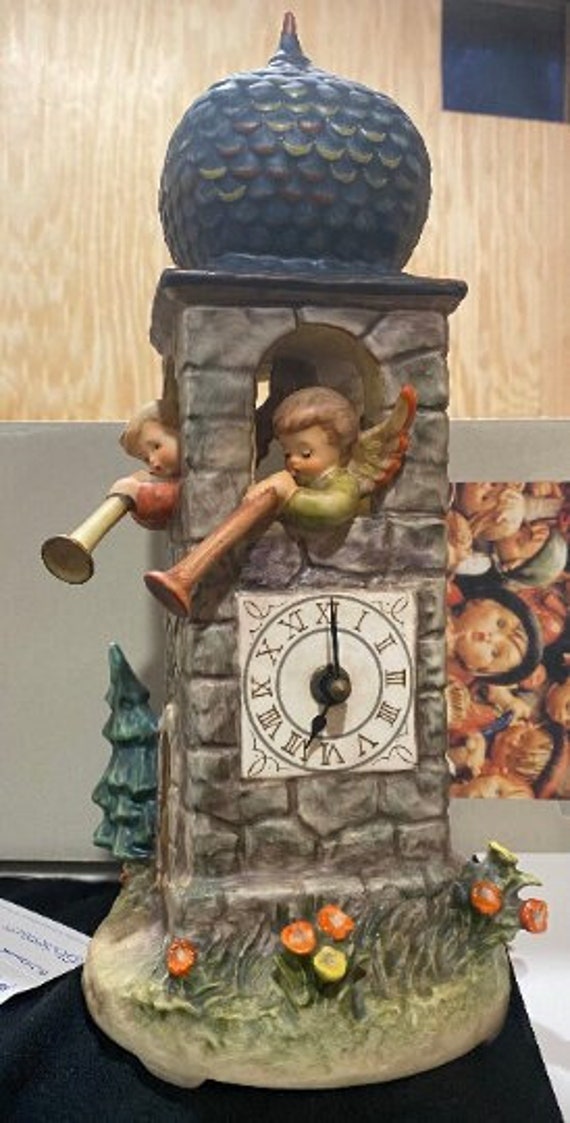 Goebel Hummel Figurine: Call to Worship Musical Clock Tower #441