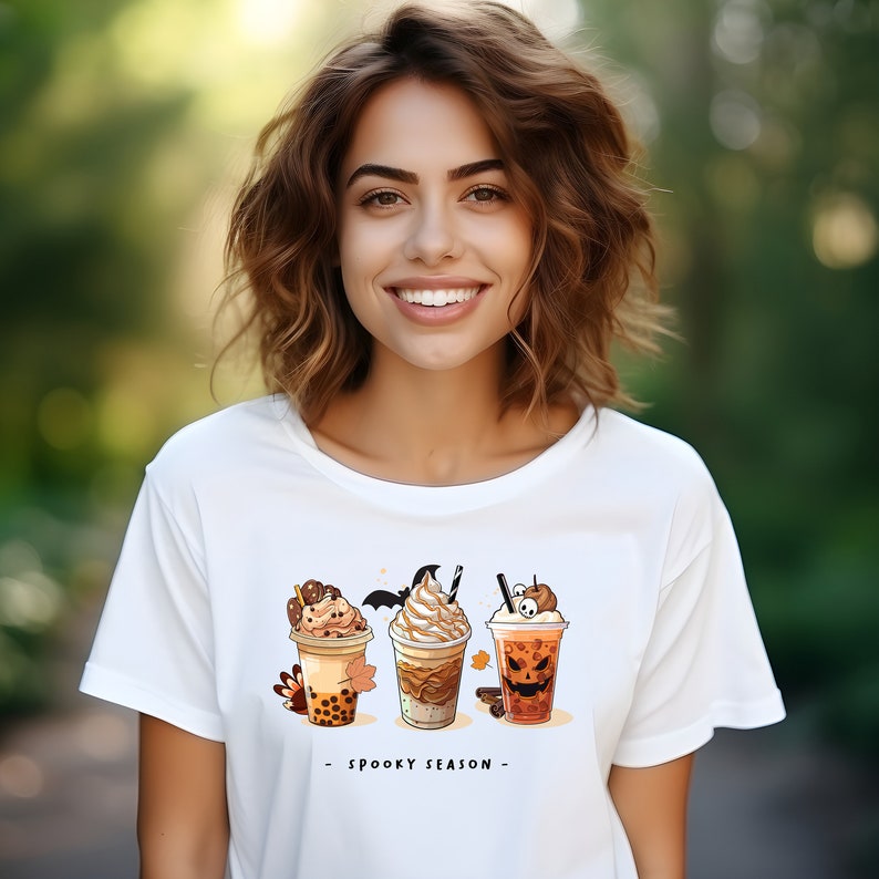 Bubble Tea Tshirt Design Bundle, Seasonal Bubble Tea Shirt, Cute T