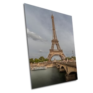 Eiffeltoren, Parijs, Frankrijk; wanddecoratie, inspirerend wereldberoemd monument in metallic-, acryl- of canvasprints voor huisdecoratie