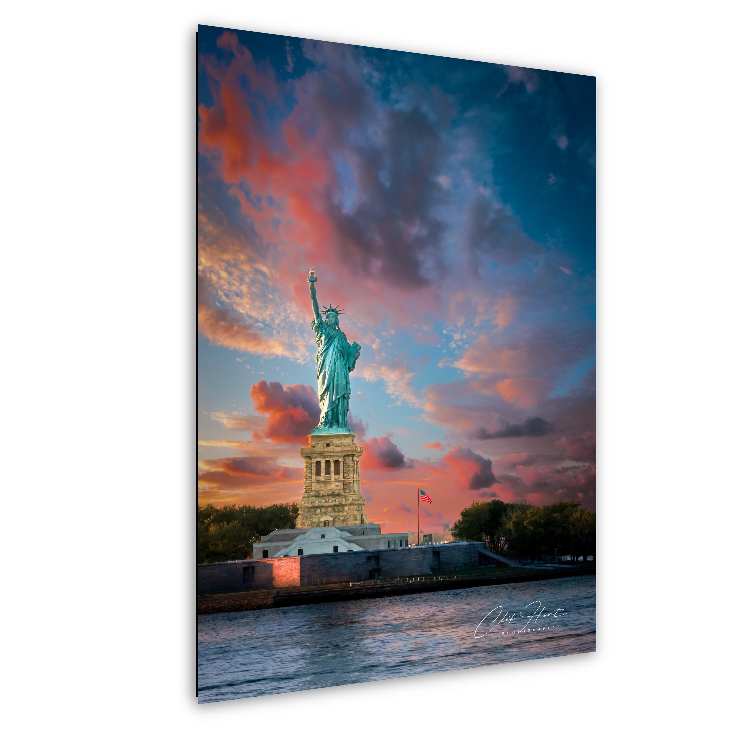 Statue of Liberty,sunset,print,wall Art,liberty Island,photograph