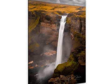 Haifoss Waterfall 2 Iceland Photograph Art Print