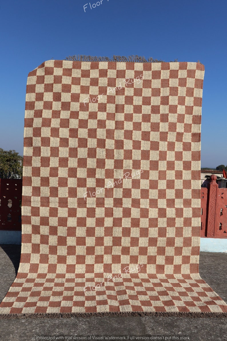 Kilim Runner Rug Jute Handwoven Kilim Dhurrie Rug, Handmade, Indian, Turkish, Oriental, Traditional, Custom, Fabric, Christmas Gift, Runner Rug.