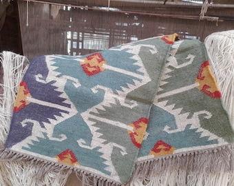 Wool Jute Kilim Runner Rugs, Handmade Floor Area Navajo Carpet,Outdoor Rug, Large Size Rug Runner,  Living Room Earthy Persian Stairs Runner