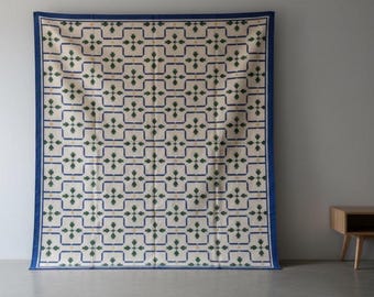 Handwoven Organic Cotton Flat Weave Rug, Custom Size Area Dhurrie, Home & Living Room, Bedroom Rug, Floor Rug, Guest Room and Home Decor Rug