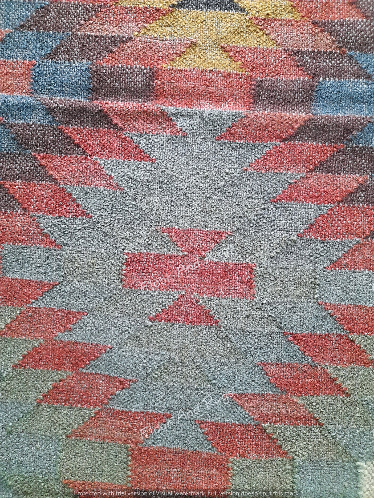 Wool Jute Kilim Multi Color Runner Rug,bedside Runner,custom Stair ...