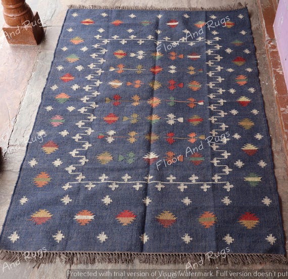 Wool Jute Multi Size Handwoven Green Floral Kilim Rug,Kilim Rug For Bedroom Kitchen Living Area Runner,Turkish Handmade Kilim Rug,Custom Rug