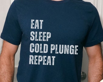 Terapia de agua fría, camisa de inmersión en frío, amantes del baño de hielo, camisa de hombre de hielo, inmersión en frío, camiseta de inmersión en frío