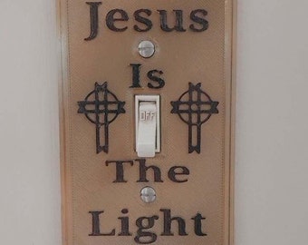 Jesus Is The Light, light switch cove plate