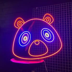 Bear Neon Sign Custom Kid’s Room Neon Light Christmass Gift For Lover Kid’s for Room Neon Game Room Neon Sign Wall Decor Neon Sign Anime Led