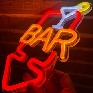 Bar  Neon Sign Custom Neon Sign Neon Light For Business Bar Neon LED Live Music Neon Sign Personalized Gifts Neon Sign For Club Bar Neon LED