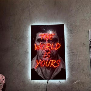 POP Art Painting Neon Sign Mona Lisa Neon Sign Wall Decor Home Art Painting Neon Sign Gifts For Him Personalized Gifts Neon Art Portrait LED