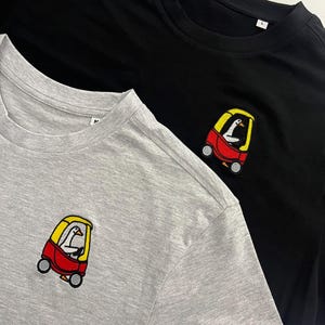 Embroidered Silly Goose T-Shirt: 90s Retro Fun Gift image 2
