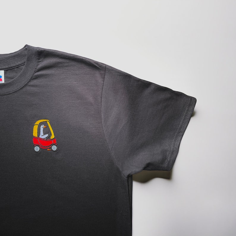 Embroidered Silly Goose T-Shirt: 90s Retro Fun Gift image 8