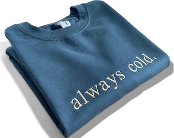Embroidered Sweatshirt, CUSTOM TEXT, gift for Christmas! Personalised sweatshirt