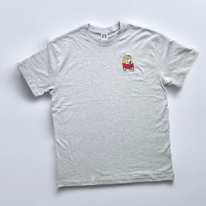 Embroidered Silly Goose T-Shirt: 90s Retro Fun Gift image 3