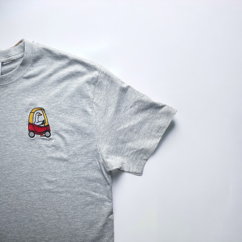Embroidered Silly Goose T-Shirt: 90s Retro Fun Gift image 6