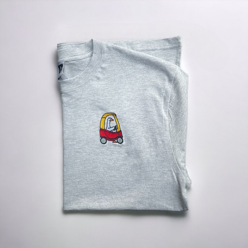 Embroidered Silly Goose T-Shirt: 90s Retro Fun Gift image 9