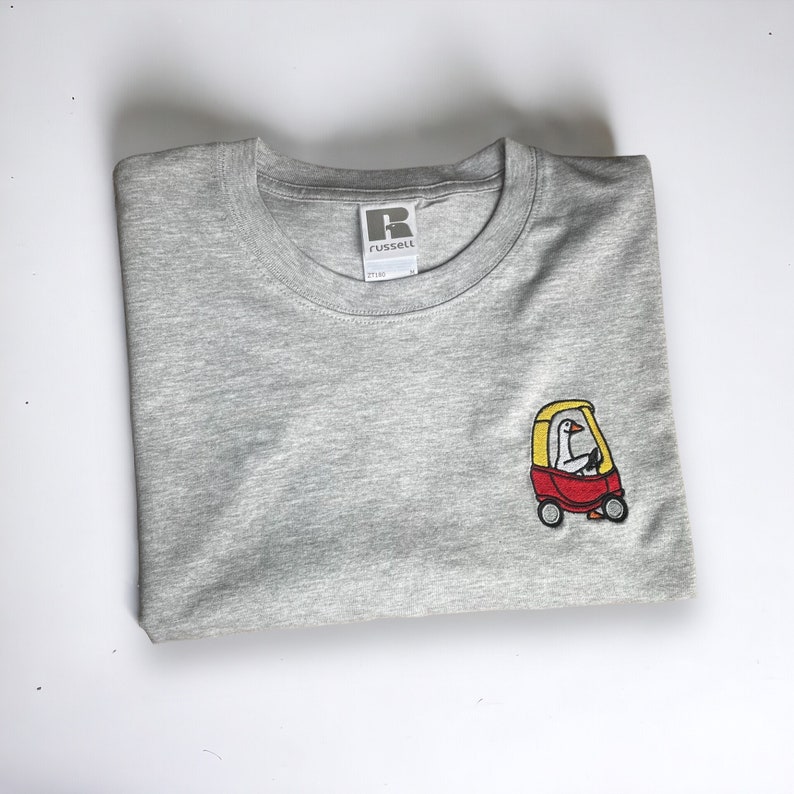 Embroidered Silly Goose T-Shirt: 90s Retro Fun Gift image 10