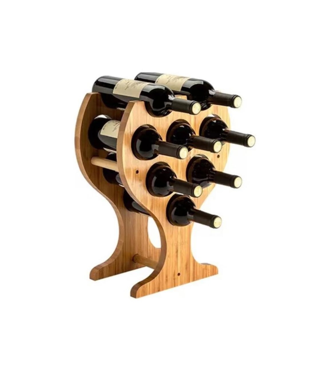Wine Glass Shaped Wine Rack Etsy