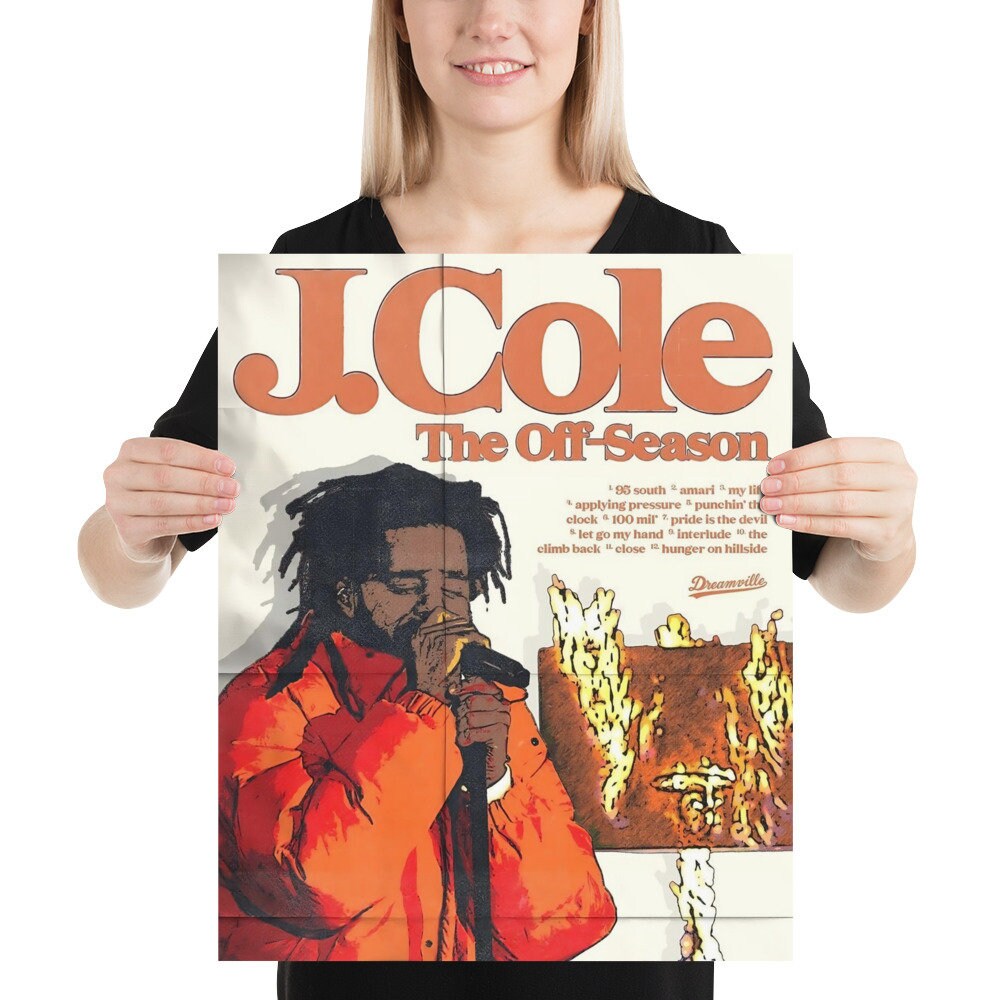 J Cole off Season Poster , J Cole Wall Art , Hip Hop Poster , Forest
