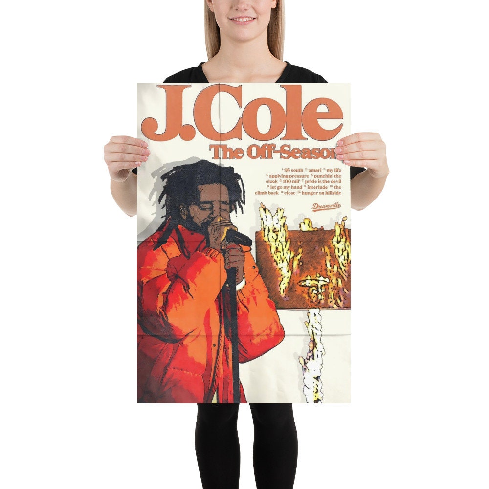 J Cole off Season Poster , J Cole Wall Art , Hip Hop Poster , Forest