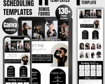 Acuity Scheduling Template, Diy Photographer Acuity Scheduling Template, Canva Website Banner Template, Acuity Booking Site Design