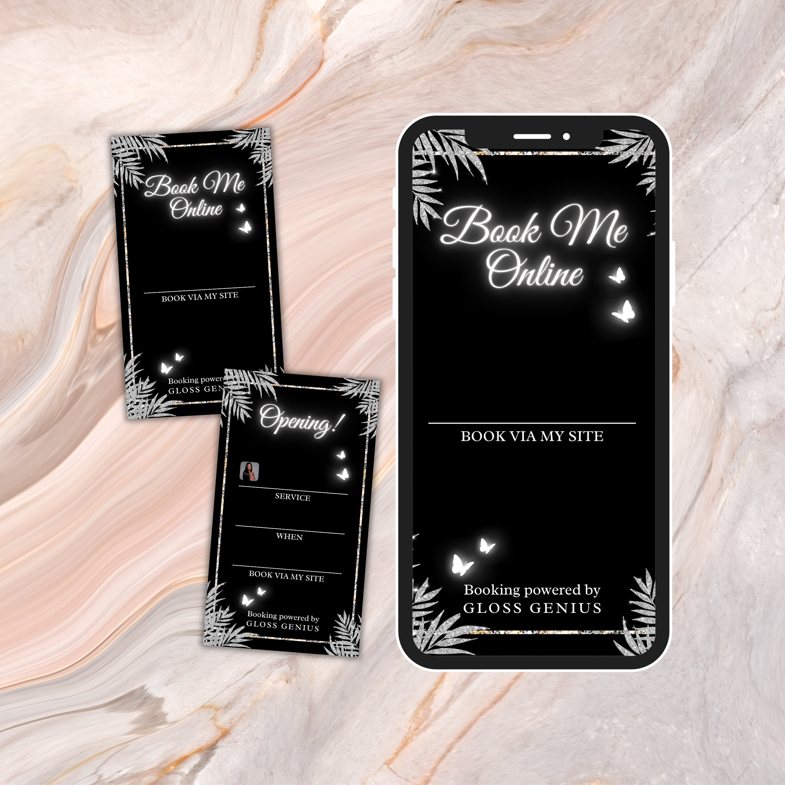 Gloss Genius Template, Aesthetic Instagram Stories, Editable Instagram