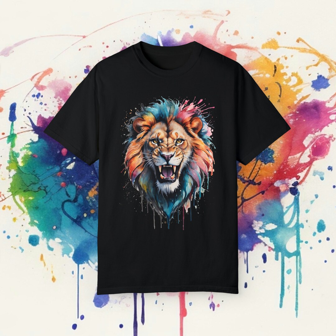 Roaring Lion T-shirt - Etsy
