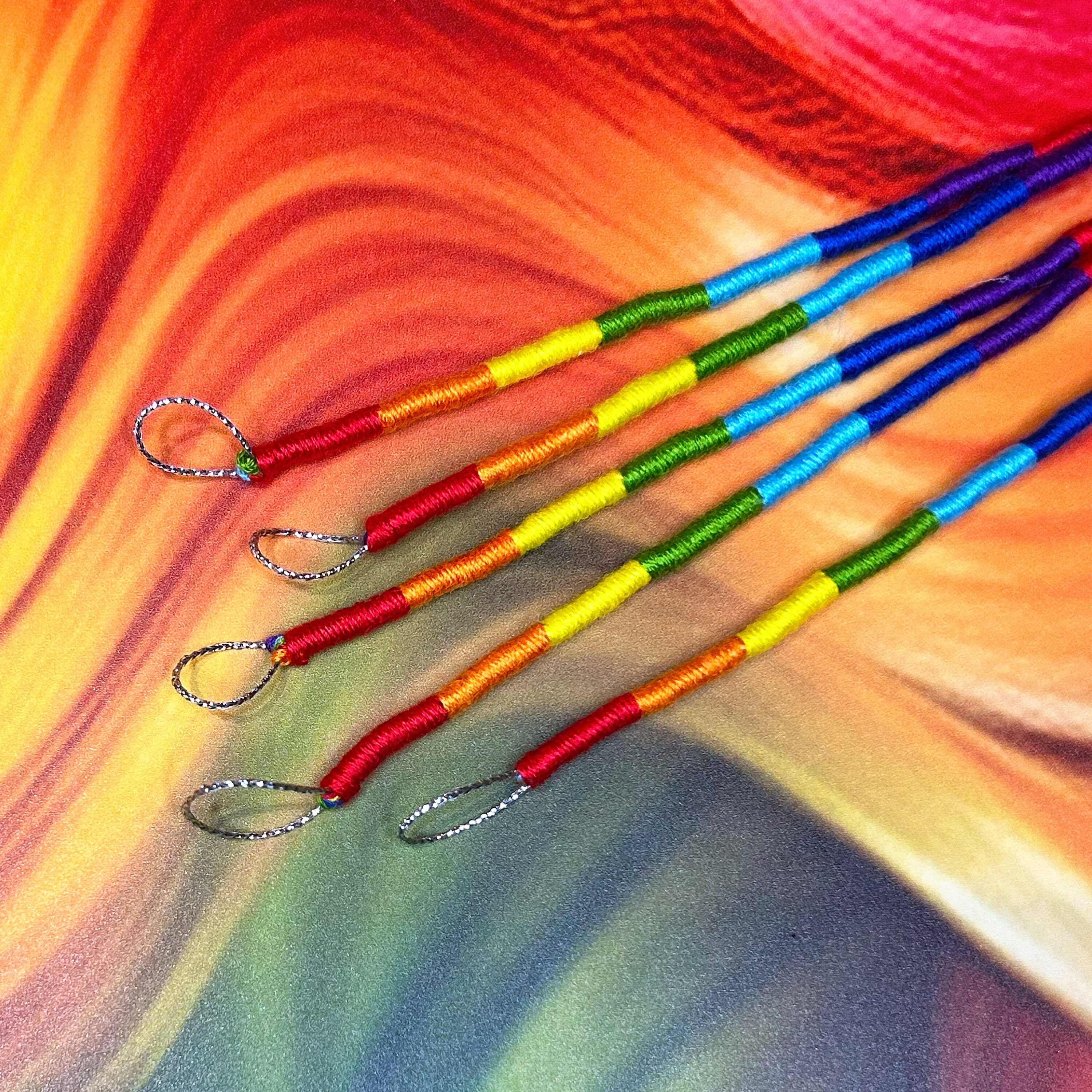 Fasce Per Capelli A Spirale HAWWWY: Confezione 6 Pezzi Arcobaleno - Foto 3