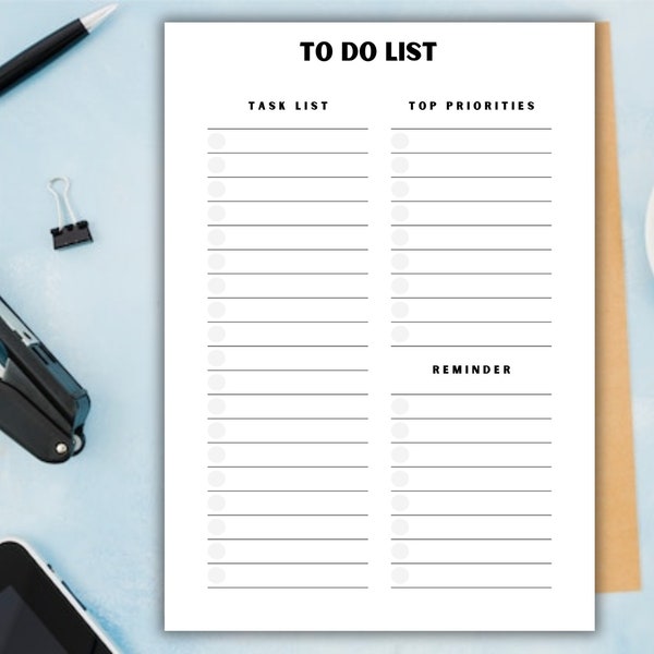 To-Do List Planner: Streamline Your Tasks, Stay Organized, and Boost Productivity with Goal-Setting, Time Management, and Reflection Tools