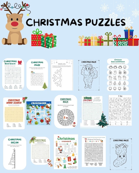 Christmas puzzles for kids discount