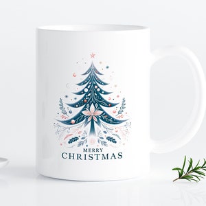 Tazze natalizie dal design moderno e minimale, regalo festivo, arredamento invernale, simpatica tazza natalizia, tazze festive in ceramica, regalo per lui, regalo per lei