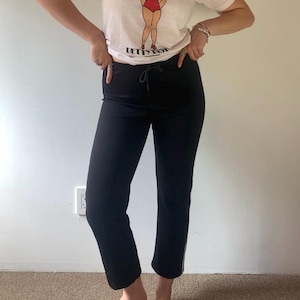1990s Adidas Stripe Capri Pants