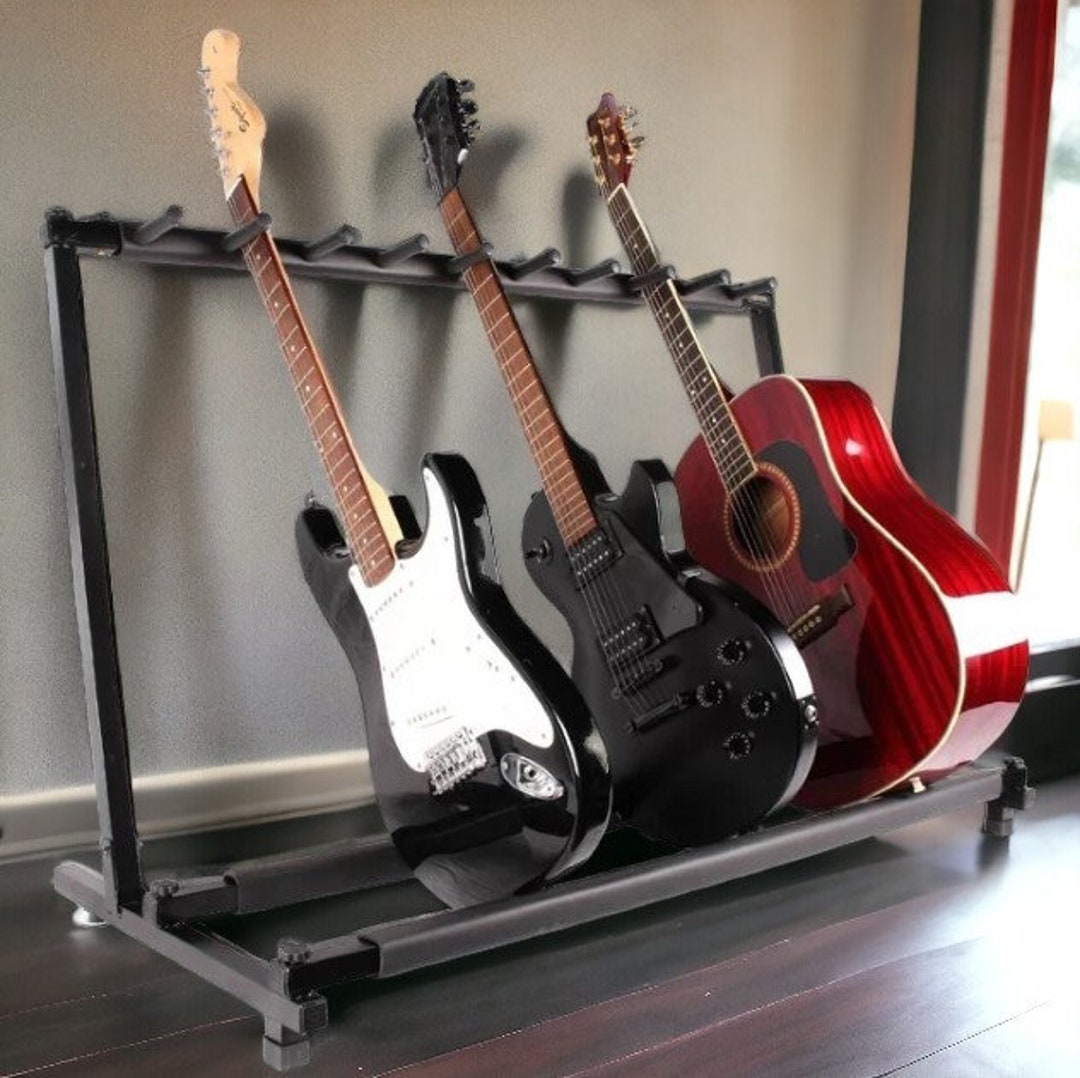 Guitar Stand, Multiple Guitar Rack, 9 Guitar Stand Multiple Guitars Guitar Stuff Organizer for