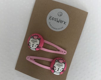 Hair clips - Lilly the cat