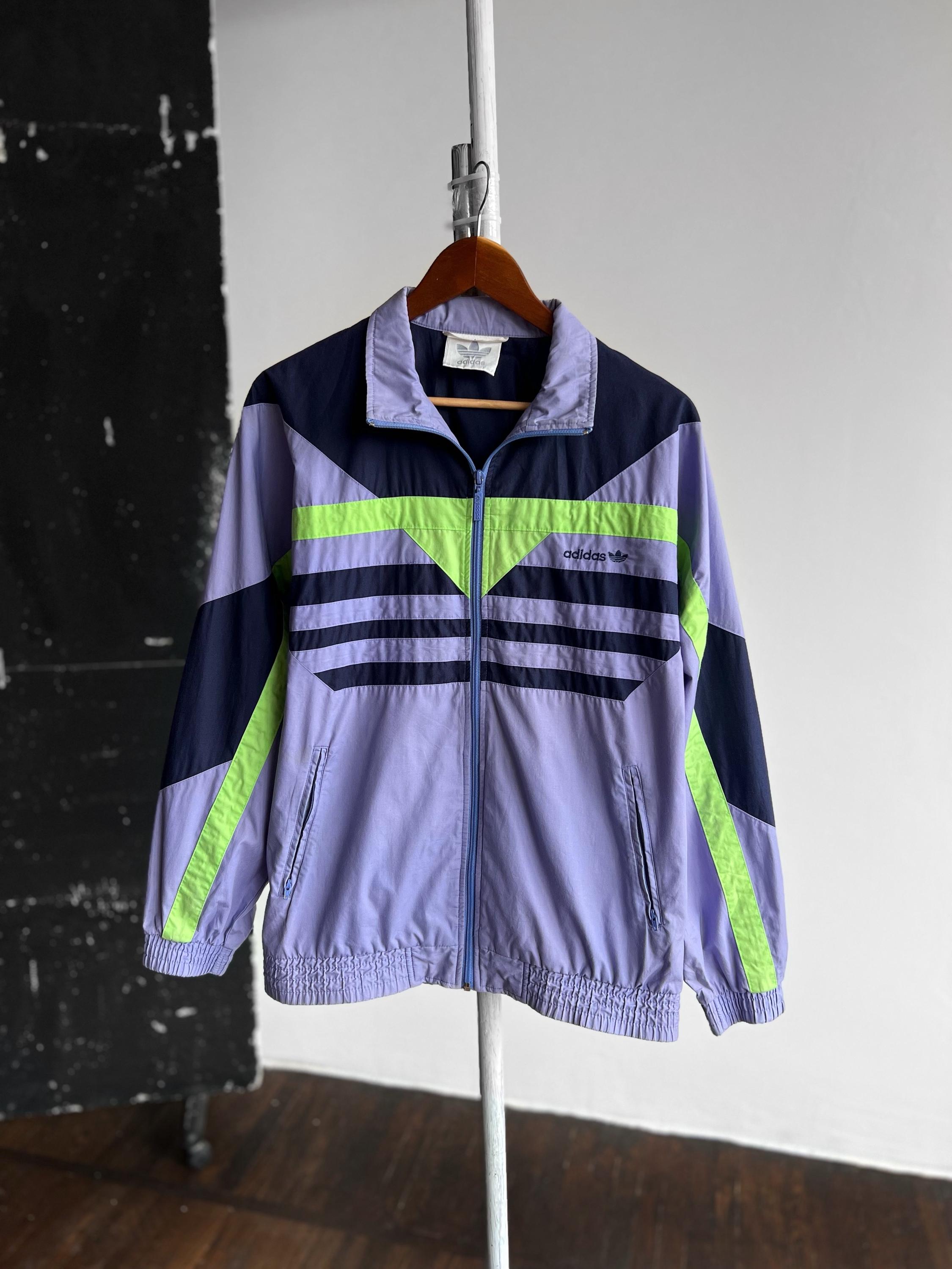 Adidas Vintage 90s Full Zip Windbreaker Jacket Long Sleeve Y2K Retro Style Size - S