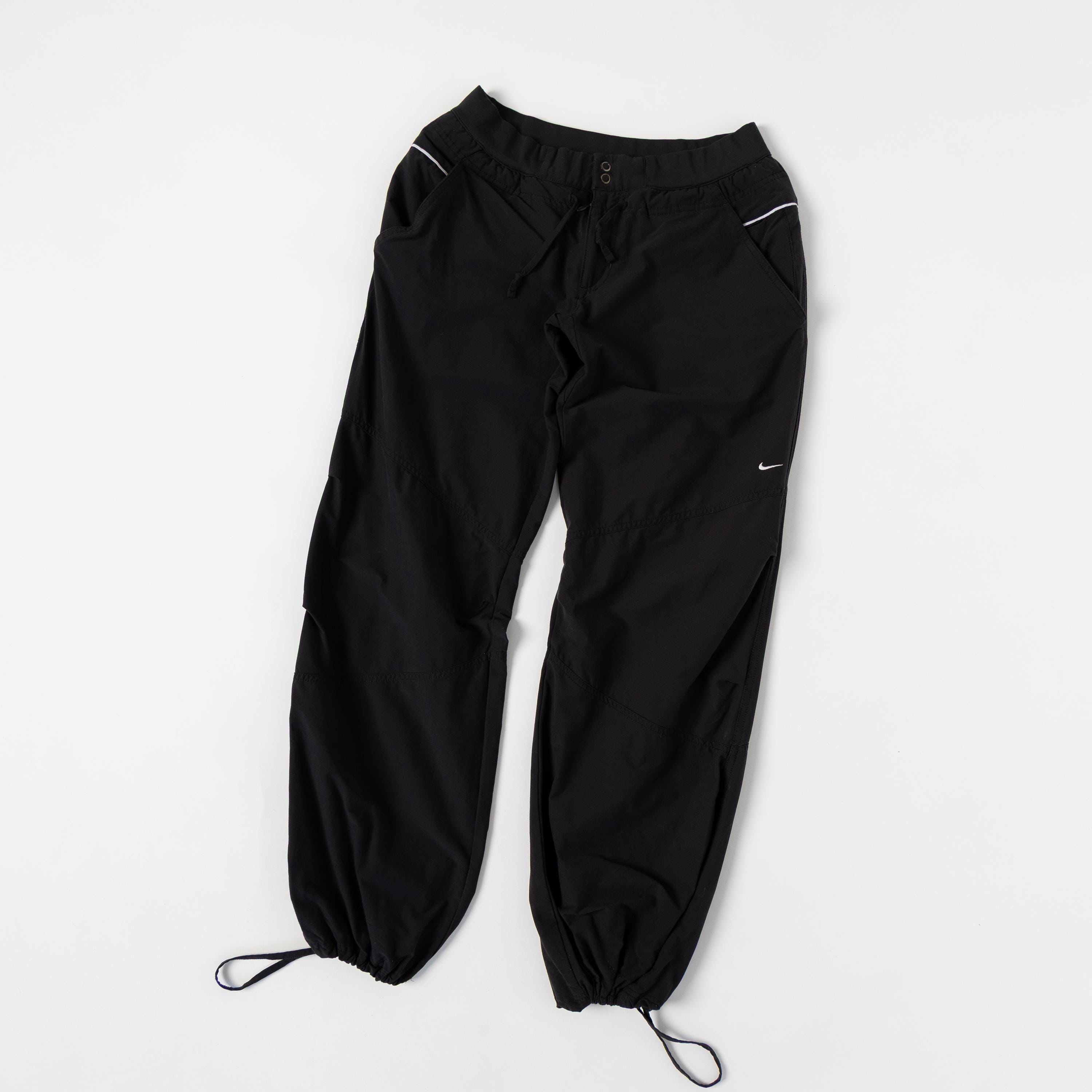 Y2k Vintage Nike Nylon Track Pants Black - Etsy