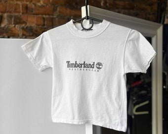 Timberland Weathergear Performance Vintage Kids White T-Shirt Size - 3 yrs