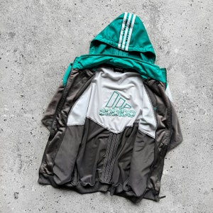 Adidas Vintage Full Zip 90s Big Embroidered Logo Hoodie Size M/L image 6