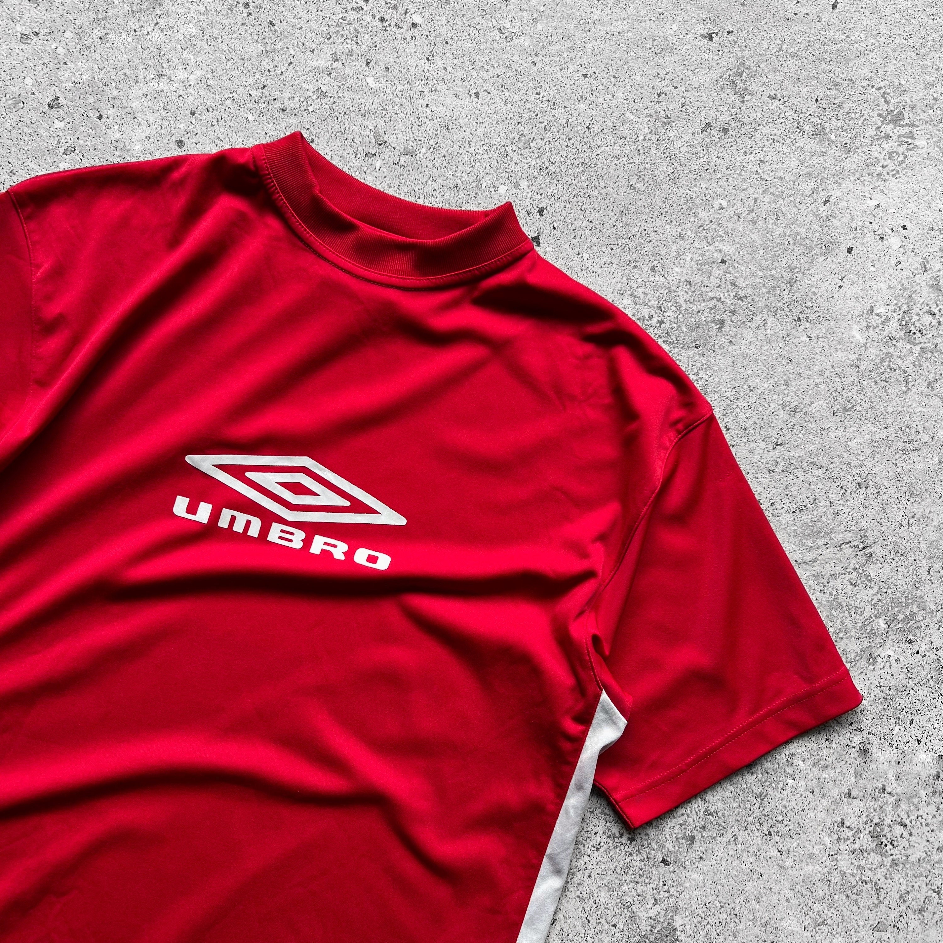 UMBRO■Lettering Ringer T-shirt■送料込 セール】UMBRO × PUBLUX/アンブロ ワンポイント刺繍 リンガーT