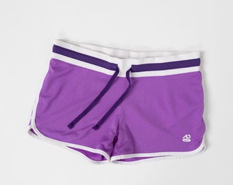 Nike Womens Vintage 00s Violet Mesh Shorts Y2K Running Athletic Size S/M