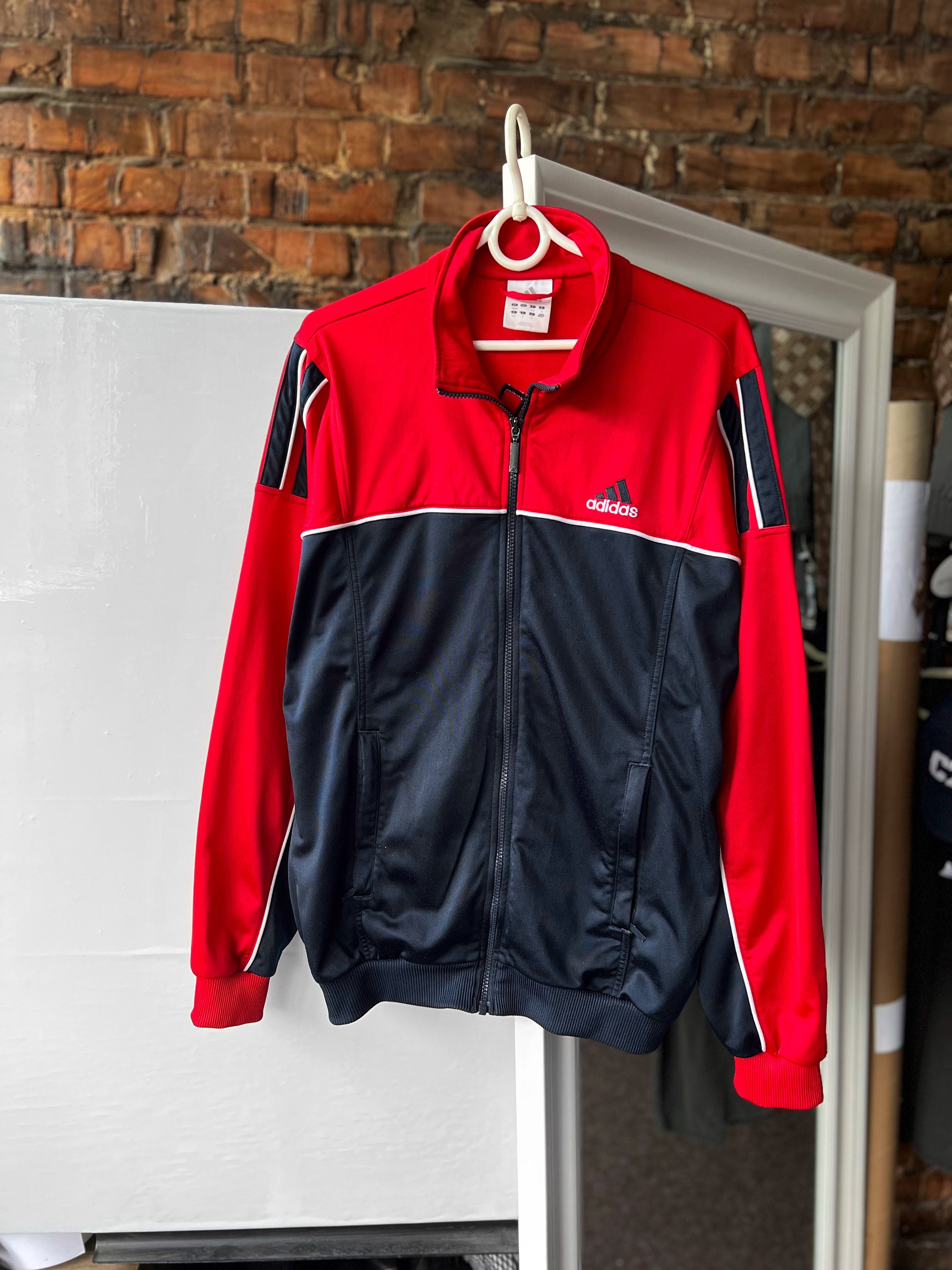 Adidas メンズ ヴィンテージ フルジップ トラック ジャケット